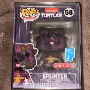 Funko POP! Splinter Vinyl Figure 58 TMNT Art Series 2021 Nickelodeon W/Case NIB
